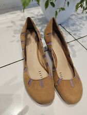 Terra Plana suede Beige Court Shoes EU 39 UK 6. New 