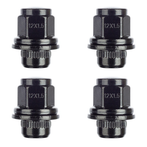 Black wheel nuts - black, 1.5
