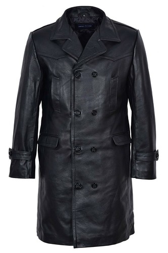 German pea men black coat - black,