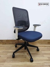 Orangebox Do Swivel Chair - Blue/Black/White Task Operator Chair Mesh Back
