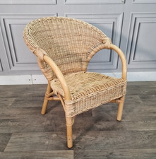 Vintage Rattan Wicker Armchair