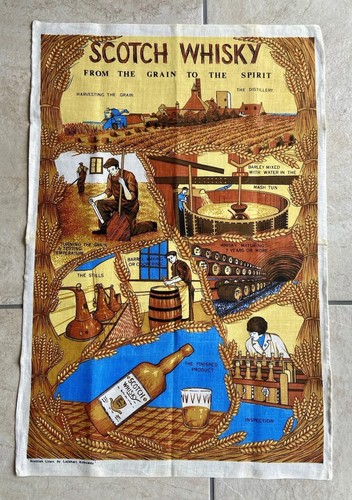 Vintage scottish linen tea - vintage,