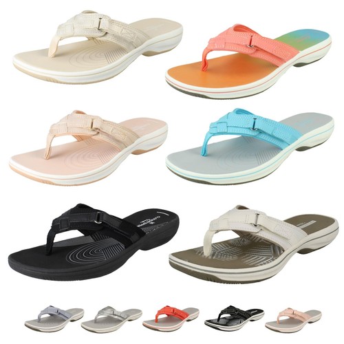 Ladies clarks toe post - post, sandals