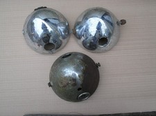 BSA Triumph Norton ? Lucas S700 headlight shell x3 RUSTY USED AS FOUND JOB LOT