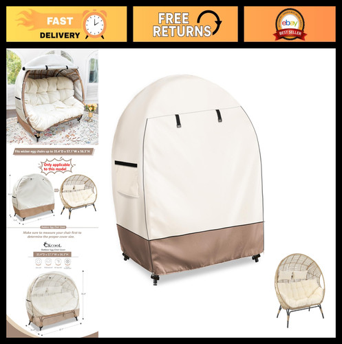 Outdoor double egg chair cover - outdoor,