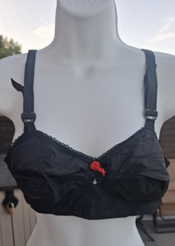 Vintage black bra 34a - vintage,