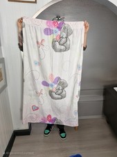 Pink Tatty Teddy Curtains 52/52 inch 