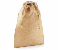 50 x 75 cm XL Jute Canvas Burlap Gift Bag Sack Blank natural htv embroidery 