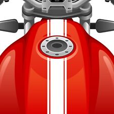 Cafe Racer Motorcycle Triple Racing Stripes, Tank Fairing Helmet Mudguard