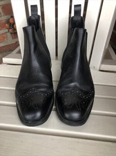 PINUCCI Made in England Handcrafted Soft Leather Men's Chelsea Boots Size UK 9