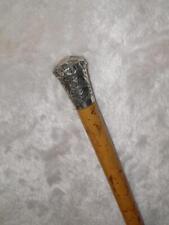Antique Military 'Royal Berkshire Regiment' Drill Cane W/ H/M 1922 Silver Pommel