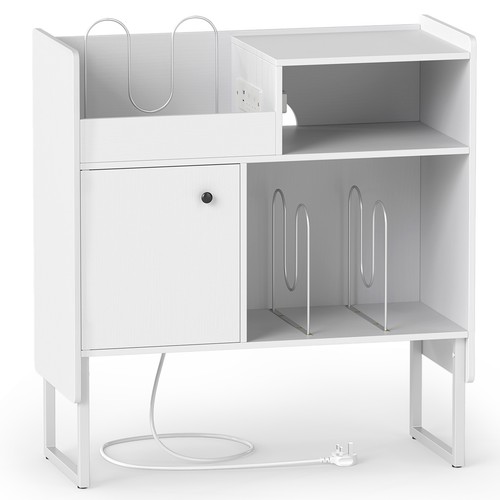 Record player stand with - player, power