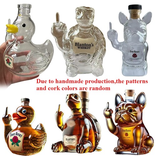 Turtle whiskey bottle french - whiskey,