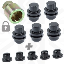 Locking wheel nut kit Black