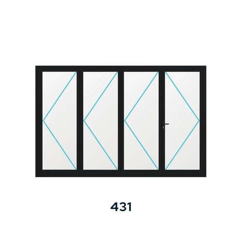Aluminium panel bifold - 4,