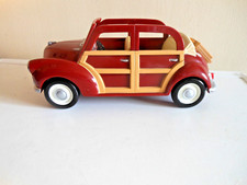 SYLVANIAN FAMILIES EPOCH WINE RED CONVERTABLE OPEN TOP MOTOR CAR -TRAVELLER+CASE