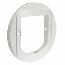Sureflap Microchip Dualscan Cat Pet Flap Mounting Adaptor Supplies In White