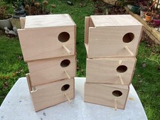 6 Budgie Nest Box  Hardwood