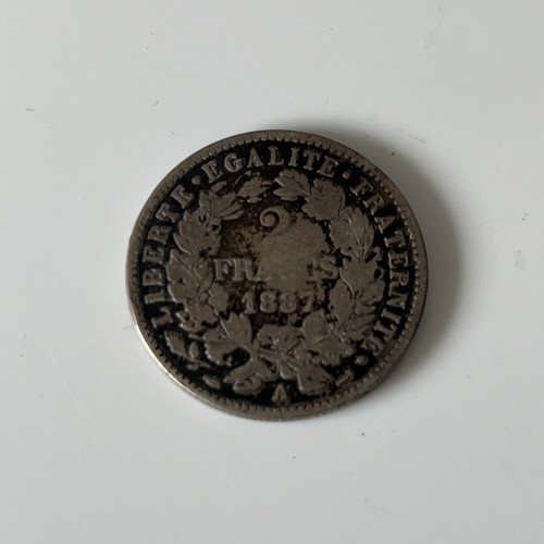 1887 french francs silver - 1887, 2