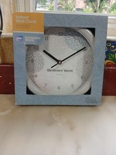 BBC Gardener's World VTG 2013, 9" diameter Indoor Wall Clock NIB The Boots Co