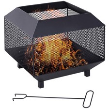 Outsunny metal firepit brazier - outsunny,