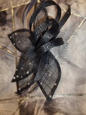 Navy blue fascinator