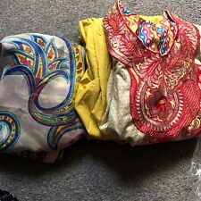 Pakistani Salwar Kameez Ladies Ready made 3P Asian Indian suit Size S 36 Cotton