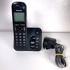 Panasonic KX-TGC220E Single Cordless Home Phone & Answering Machine Black