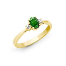 Real Emerald and Diamond Ring