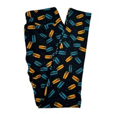 LuLaRoe Macaroon Black Blue