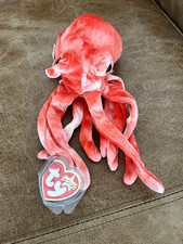 WIGGLY THE OCTOPUS - TY Beanie Baby - Vintage Collectables - FREE P&P