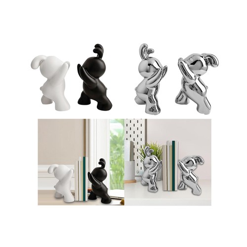 Rabbit bookends ceramic - rabbit,