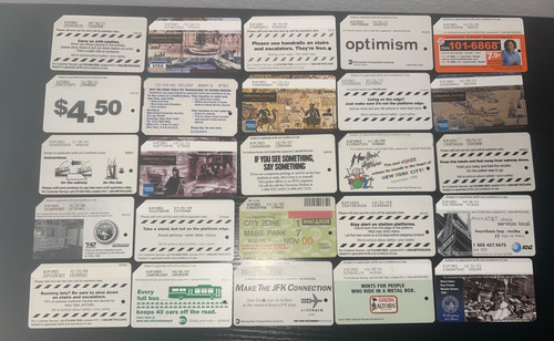 Vintage nyc subway - nyc, metrocards