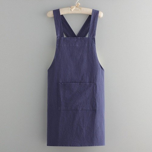 Cotton cross back apron - cross,