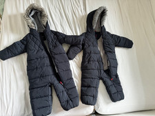 next twin snowsuit navy 12-18 months brand new condition