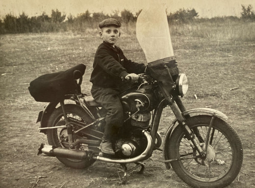 Handsome boy motorcycle - boy, guy