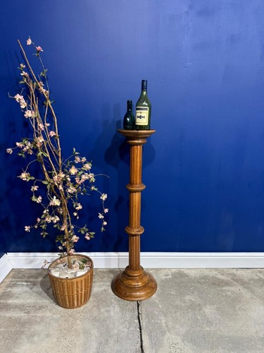 Vintage plant stand wooden - plant,
