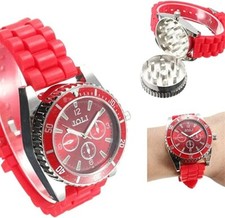 Red Portable 2-in-one Watch