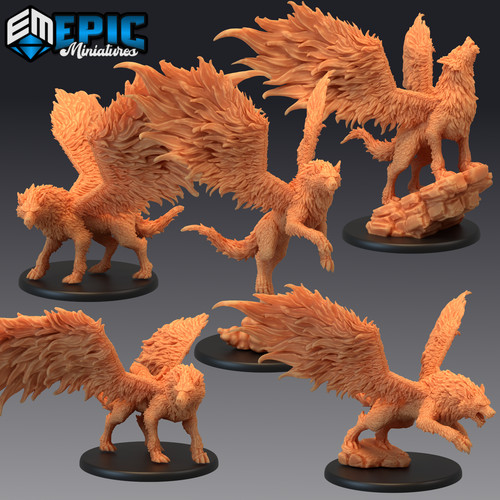 Winged wolf dungeons and - wolf,,