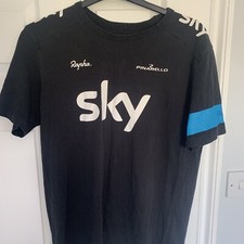 SKY PRO CYCLING TEAM SHORT SLEEVE SHIRT COTTON BLACK SIZE MENS XL BIKE Rapha