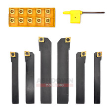 Turning Facing Indexable Tool Holders + CCMT09t304 Lathe Inserts 12-25mm Shank