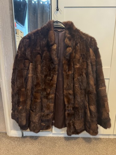 Vintage real mink fur coat - |, p