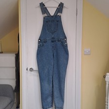 Ladies Denim Dungarees Size 12