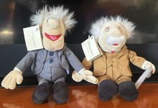 Two Disney Store Exclusive Plush Dolls - Statler & Waldorf Muppets - With Tags