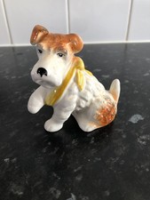 SYLVAC, 1435    Vintage Rare - Brown & white  - Dog with Sling , SO CUTE