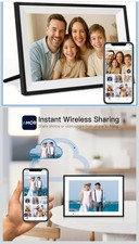 Funcare 10.1 Inch Digital Photo Frame 1280 x 800 HD IPS Touch Screen with WiFi
