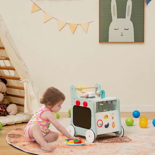 Wooden baby stroller - wooden,