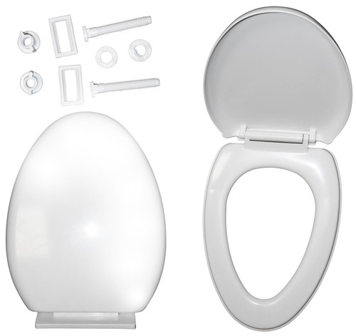 Toilet seat oval soft close - oval,