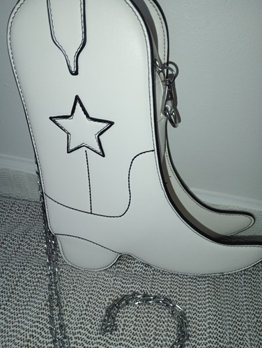 White cowboy star boot - white,