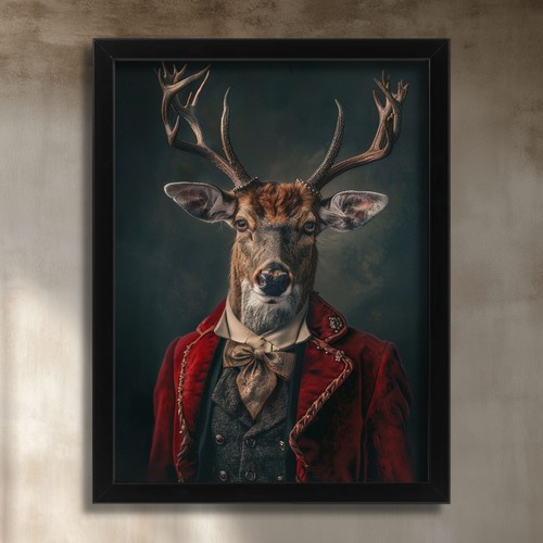 Stag wall art - stag,